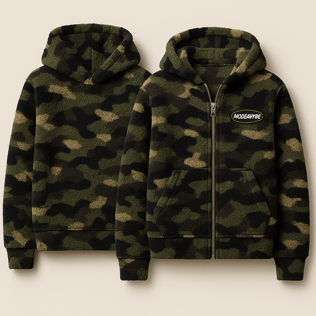 Hoodie Camo Sherpa MODE&VYBE