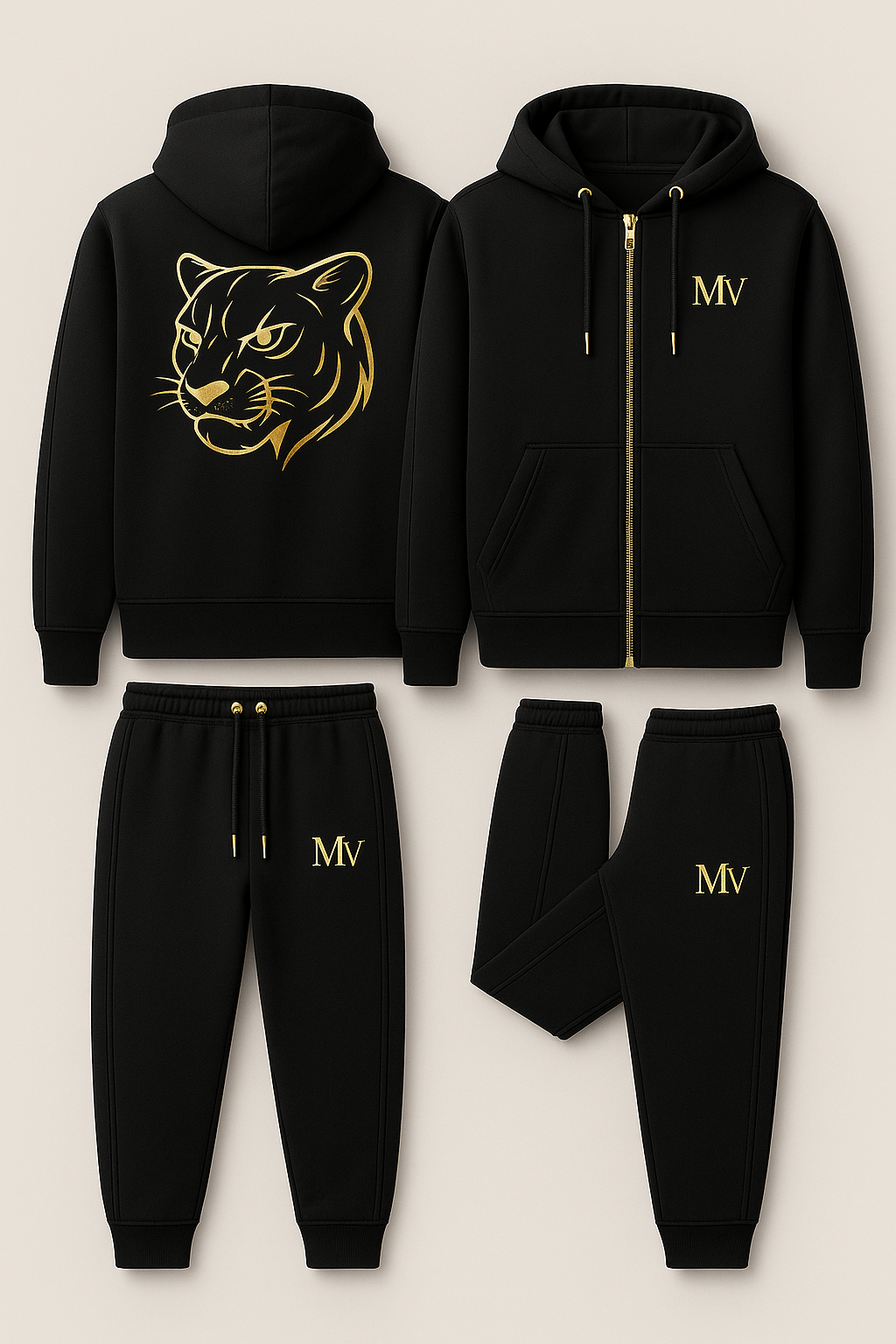 Chándal Black Panther Gold