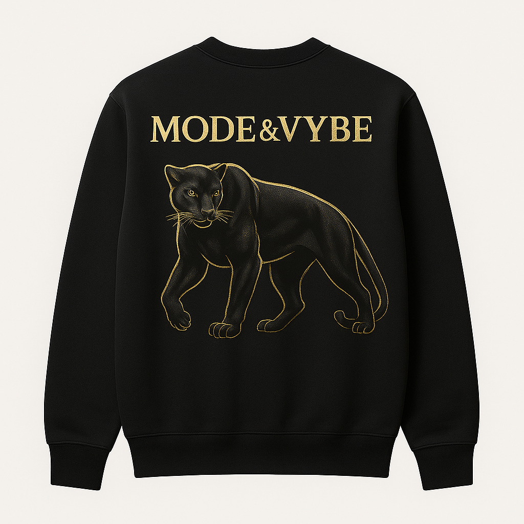 Sudadera Panther Back Gold